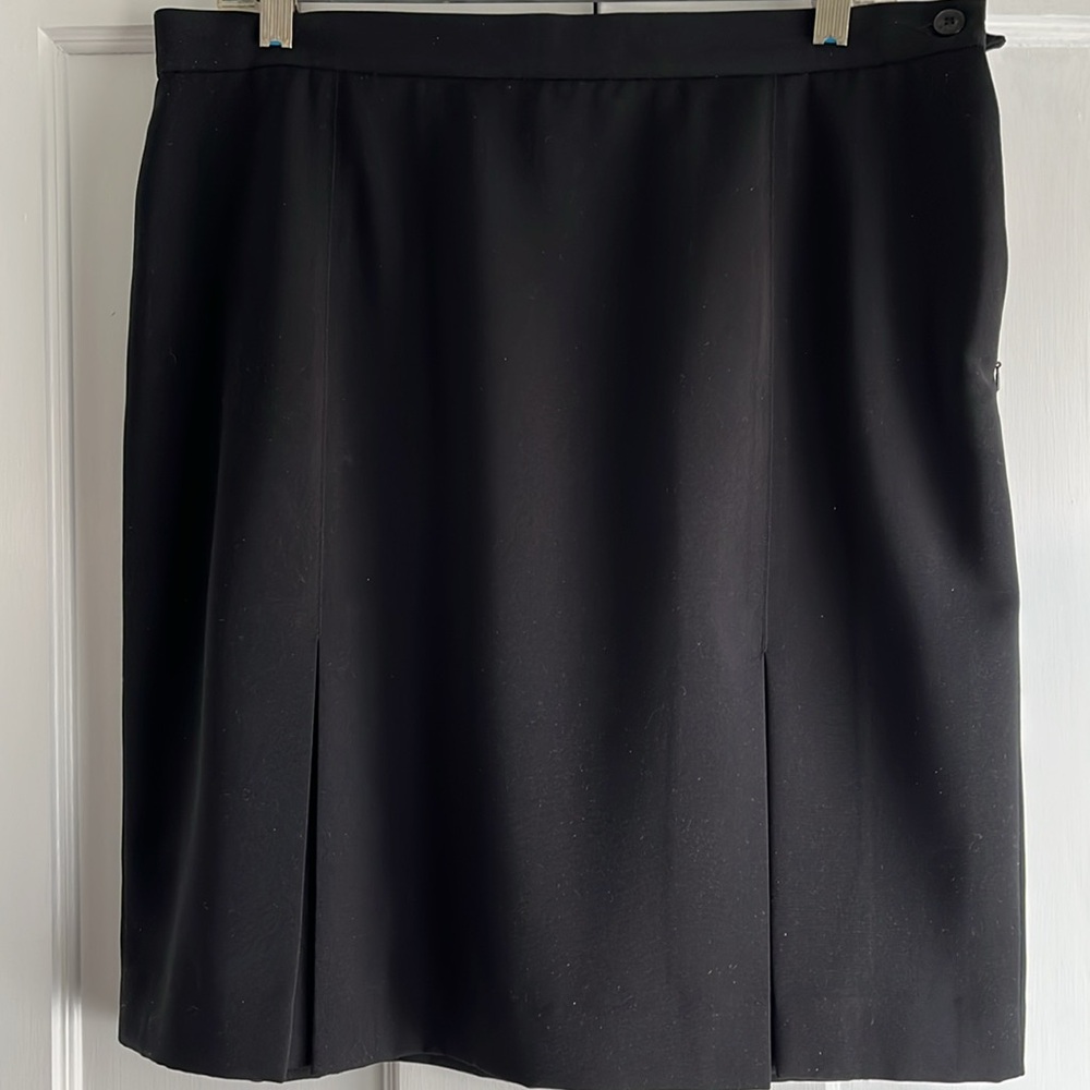 Votre Nom Paris Black Skirt Lined Size 46
